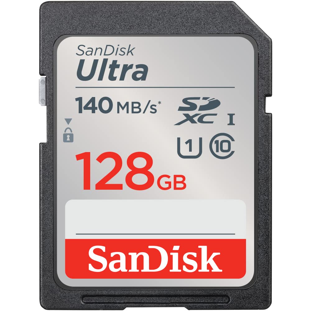 SanDisk Ultra SDXC UHS-I Speicherkarte 128 GB (Für Kompaktkameras der Einstiegs- und Mittelklasse, F