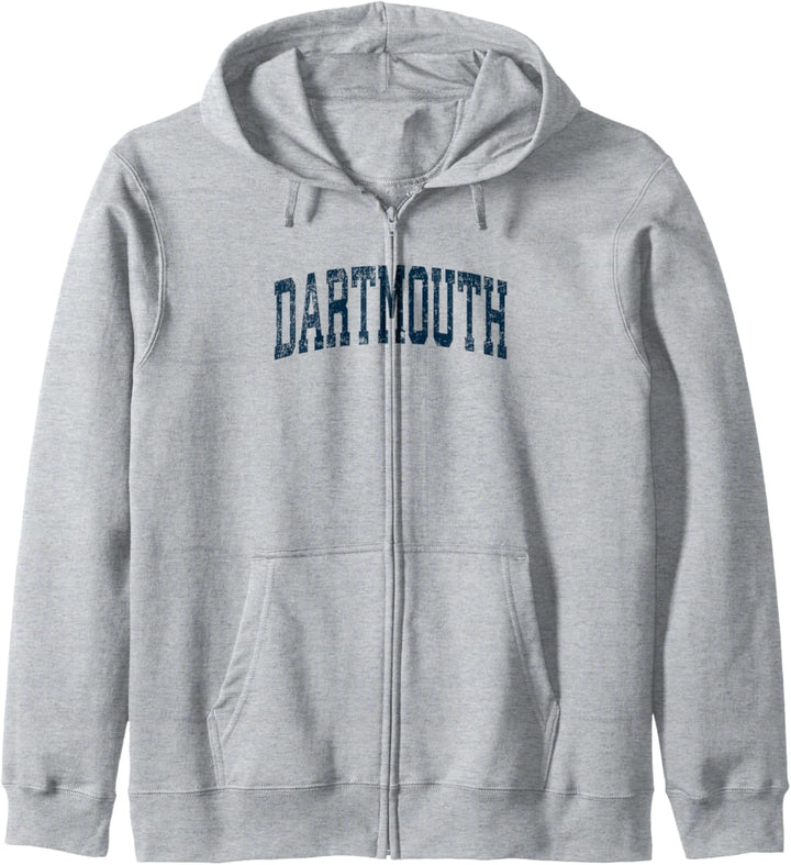 Dartmouth Massachusetts MA Athletic Sports Desi im Vintage-Stil, marineblau Kapuzenjacke