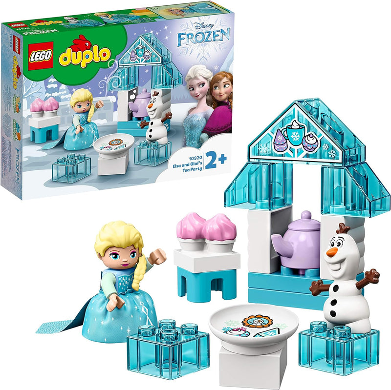 LEGO 10920 DUPLO Elsas und Olafs EIS-Café aus Die Eiskönigin II, Spielzeug aus Bausteinen mit Cupcak