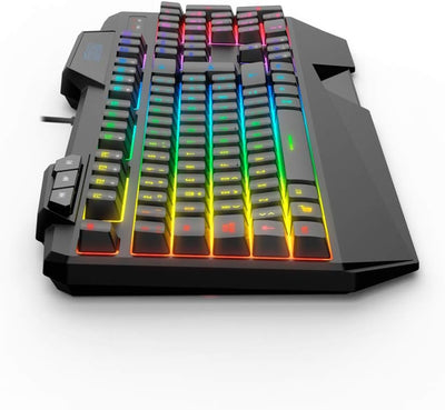 KROM Set mit Tastatur und Maus KRUSHER -NXKROMKRSHRSP- Set mini mechanische tastatur, RGB-LED-Beleuc