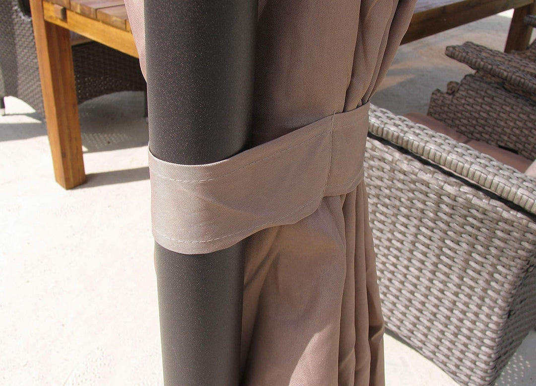 QUICK STAR 4 Seitenteile für Hardtop Pavillon 3x3,6m Seitenwandset Sichtschutz Vorhänge