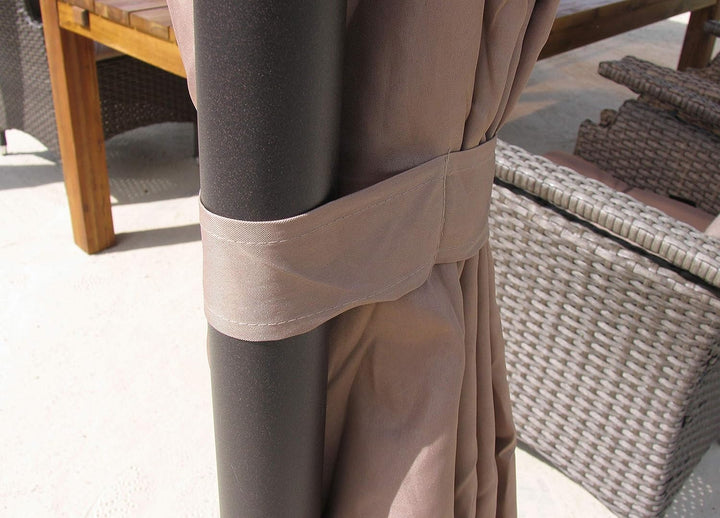 QUICK STAR 4 Seitenteile für Hardtop Pavillon 3x3,6m Seitenwandset Sichtschutz Vorhänge