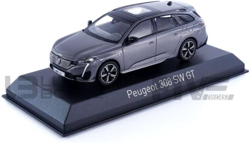 Norev Peugeot 308 SW GT Kombi 2021 Platinium grau Modellauto 1:43