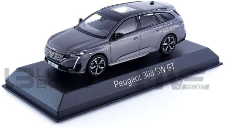 Norev Peugeot 308 SW GT Kombi 2021 Platinium grau Modellauto 1:43