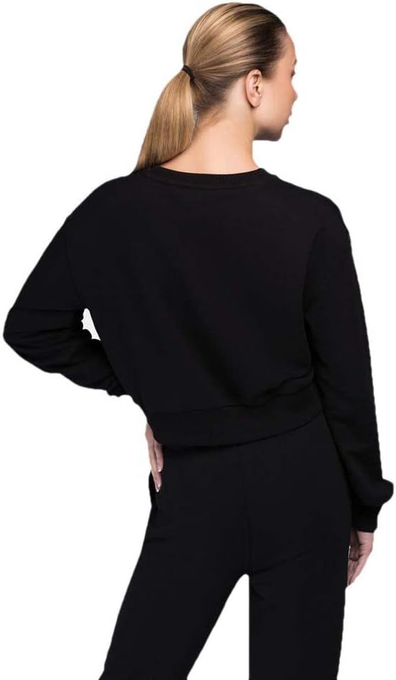 Lonsdale Damen Culbokie Sweatshirt XL Kurz Black/Gold, XL Kurz Black/Gold