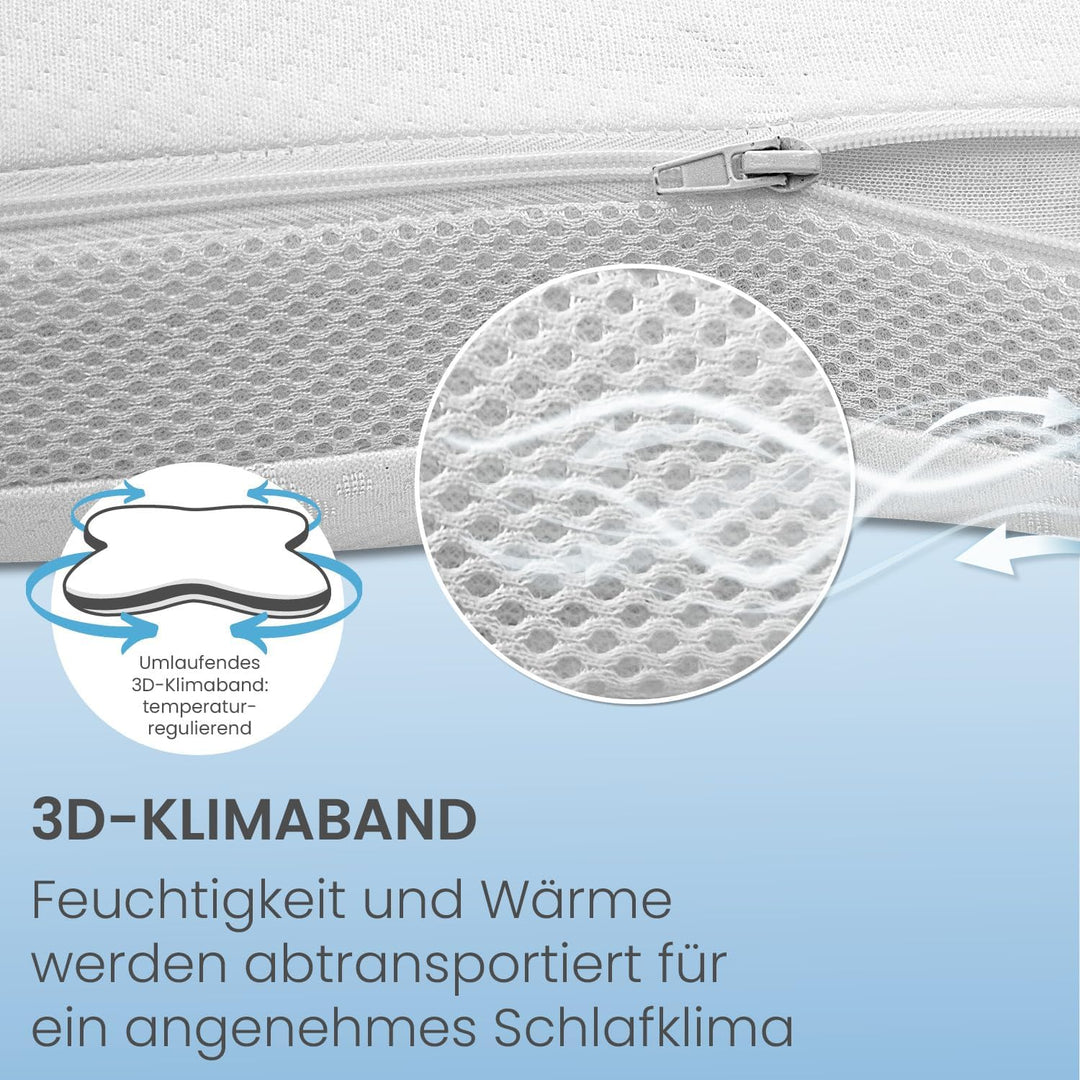 maxVitalis orthopädisches Nackenstützkissen, Visko Schlafkissen in Schmetterlingsform, Nackenkissen