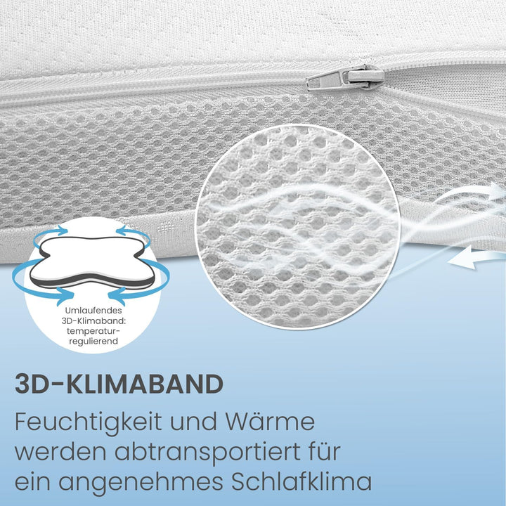 maxVitalis orthopädisches Nackenstützkissen, Visko Schlafkissen in Schmetterlingsform, Nackenkissen