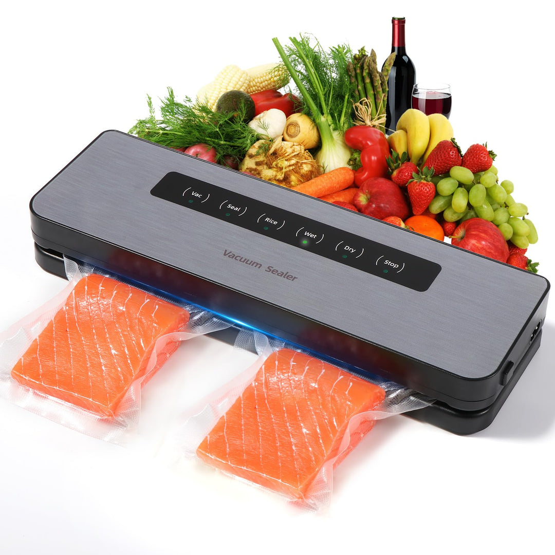 Diboniur Vakuumiergerät 5 in 1, Vakuumierer Folienschweissgerät für Sous Vide, Automatische vakumier