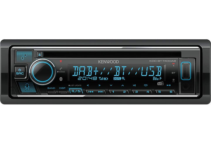 Kenwood KDC-BT740DAB - CD-Autoradio mit DAB+ & Bluetooth Freisprecheinrichtung (Alexa Built-in, USB,