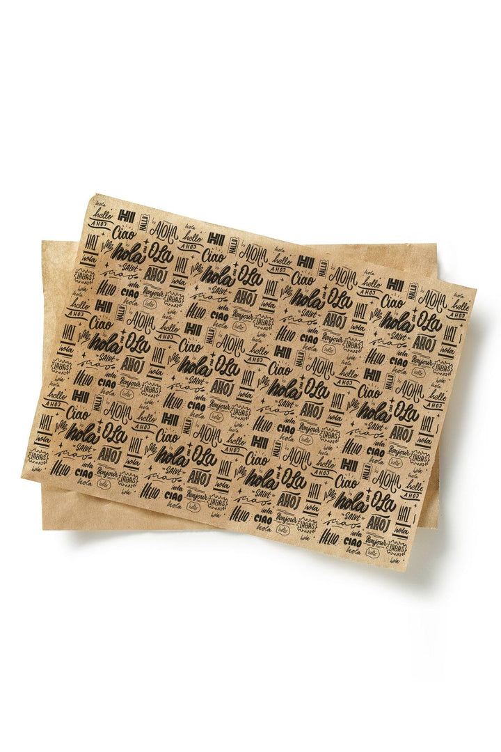 Inoverse Deli Paper 25x33 cm – 500 Blatt Fettabweisendes Einschlagpapier – Zeitungspapier, Sandwich,