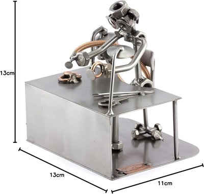 Steelman24 I Schraubenmännchen Goldschmied I Made in Germany I Handarbeit I Geschenkidee I Stahlfigu