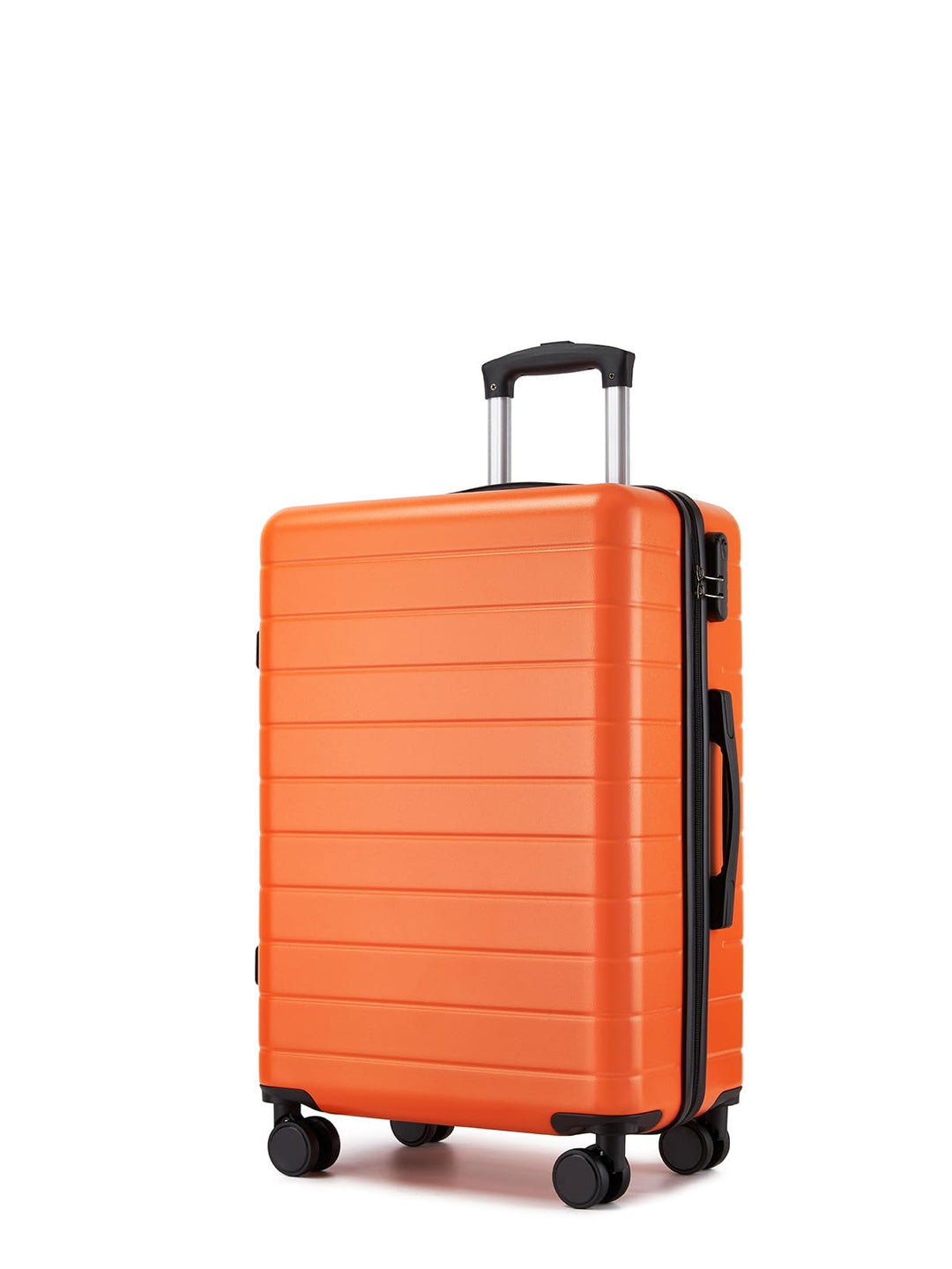 Mittelgrosser Koffer L, Hartschalenkoffer aus ABS, Leichter Trolley mit 4 Leisen 360° Doppelrollen,
