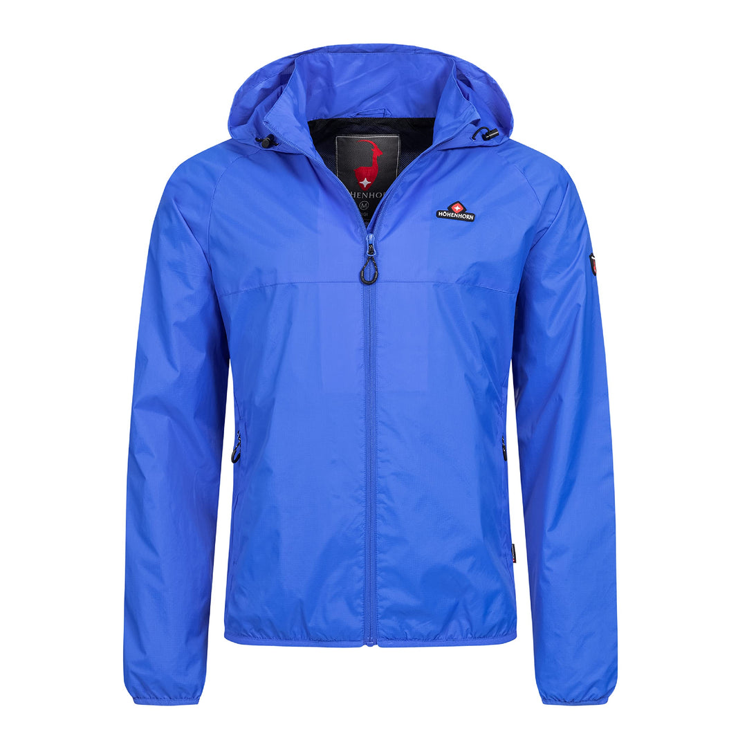 Höhenhorn Rigi Herren Regen Jacke Outdoor Rain Freizeitjacke Kapuze Regenjacke XL Blau, XL Blau