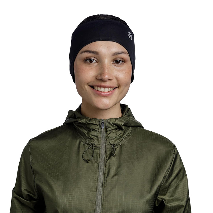 Buff Stirnband Windproof Headband S/M Grey Logo, S/M Grey Logo
