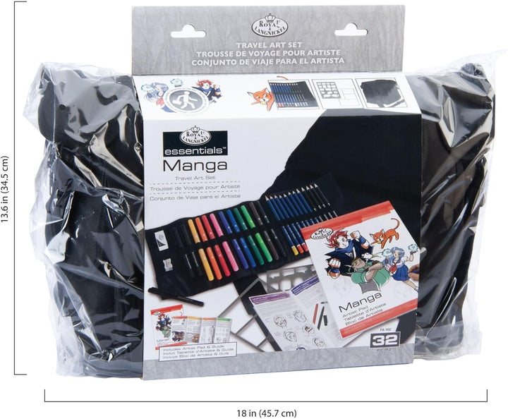 Royal & Langnickel Manga Satchel Umhängetasche mit Manga-Atelierset, Manga