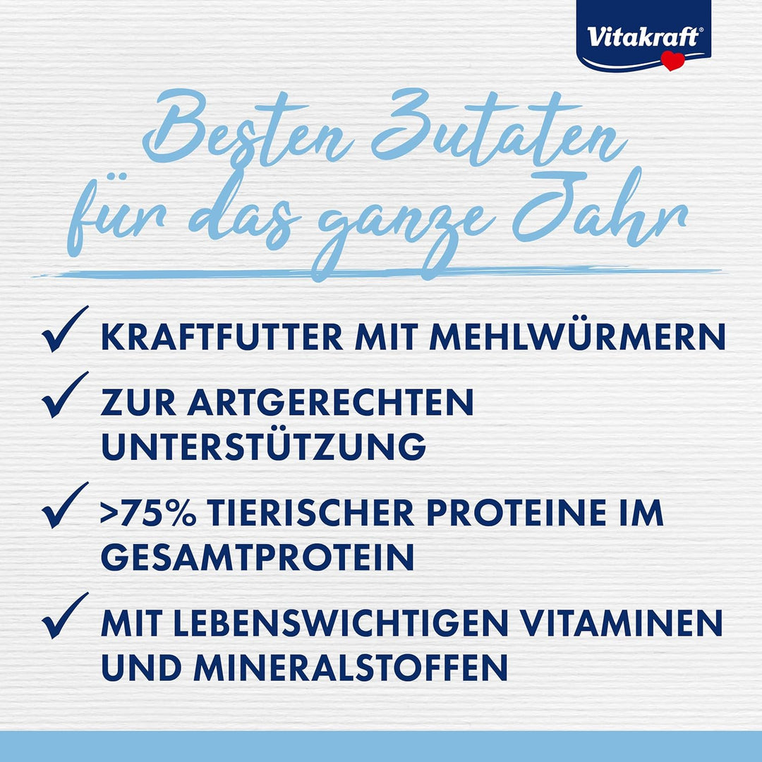 Vitakraft Vita Garden, Igelfutter, mit Vitaminen und Mineralstoffen, für hilfsbedürftige Igel (5x 60