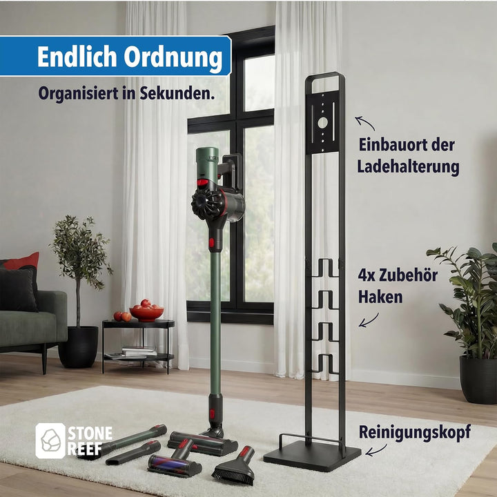 Ständer Kompatibel mit Dyson V15 V12 Gen5 V11 V10 V8 V7 – Freistehende Halterung aus 3 mm Stahl – Zu