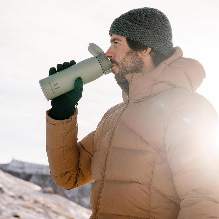 Super Sparrow Trinkflasche Edelstahl - Thermobecher - 500ml, 750ml, 950ml - BPA-Frei Thermosflasche,