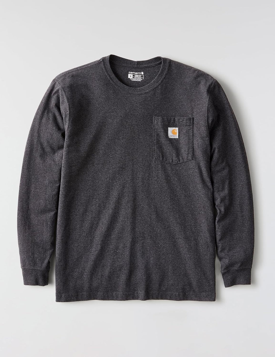Carhartt Herren Loose Fit Heavyweight Long-Sleeve Pocket T-Shirt S Anthrazit Meliert, S Anthrazit Me