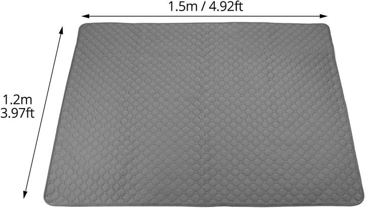 QWORK® Haustier-Urinunterlage Gross, Wiederverwendbare Urinierunterlagen 120x150 cm, Welpenunterlage