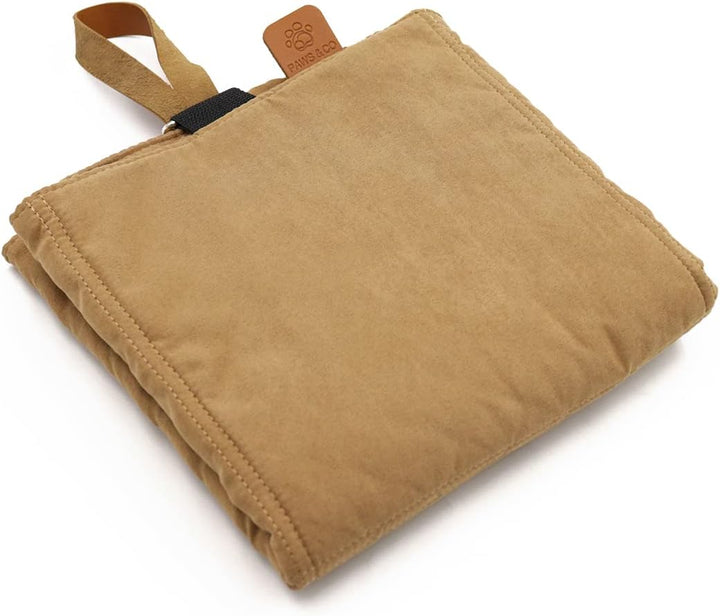Paws&Co Hundedecke für unterwegs faltbar tragbar perfekt für Camping Picknick Outdoor 75x50cm (M, Br
