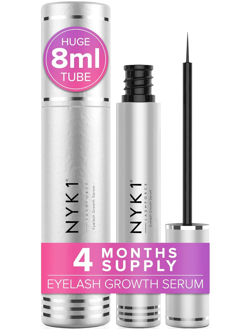 LashForce Wimpernserum (XL - 8ml) NYK1 Wimpernserum Ohne Hormone Für Wimpernwachstum Lash Serum - Wi