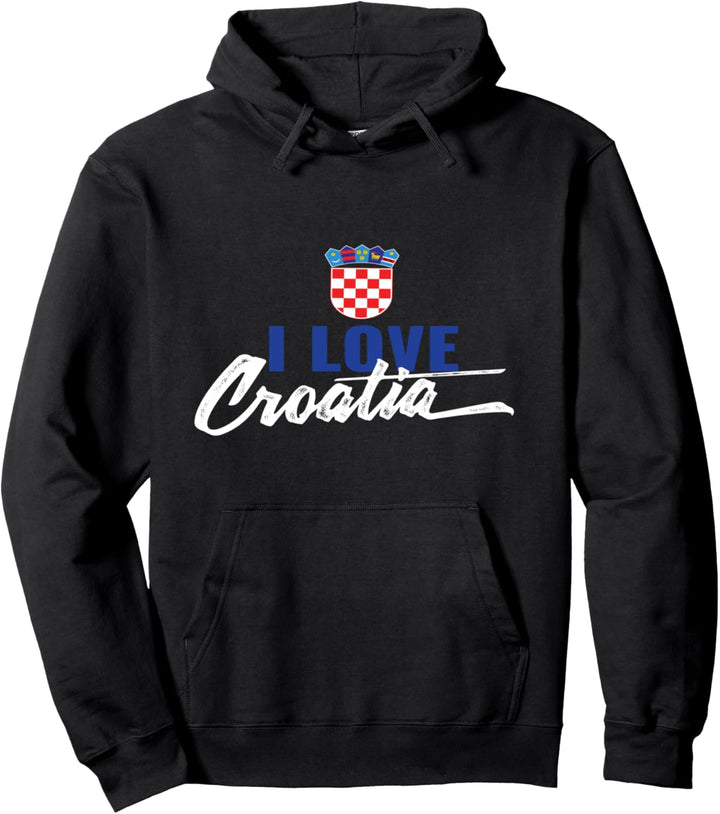 Kroatien liebe kroatisch Hrvatska draga Croatia Pullover Hoodie
