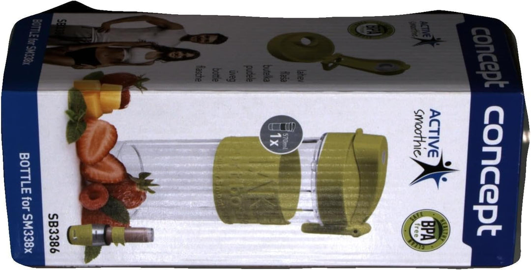 CONCEPT Hausgeräte SB3386 Mixbehälter mit Trinkdeckel zu SM338x, 0,57 L, Grün, Grün