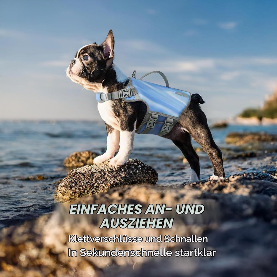 VIVAGLORY Neopren Schwimmweste Hund Hundeschwimmweste Für Wassersport Schwimmen &amp; Hunter, Leichte Si