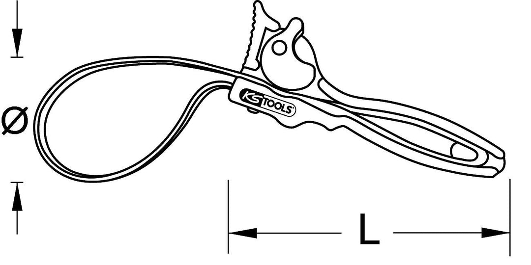 KS Tools 114.0170 Bandschlüssel, Ø 140mm