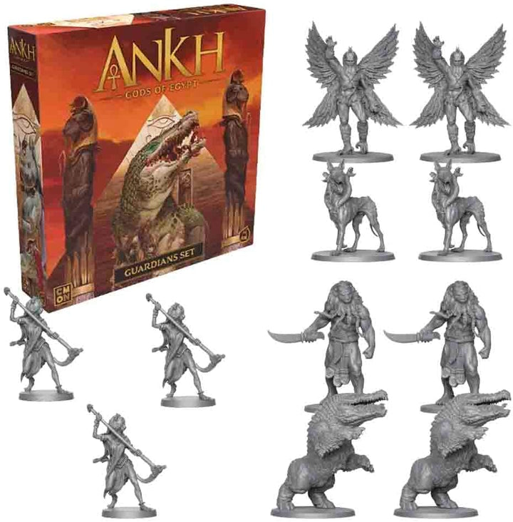 CMON | Ankh – Guardians Set | Erweiterung | Kennerspiel | Strategiespiel | 2-5 Spieler | Ab 14+ Jahr