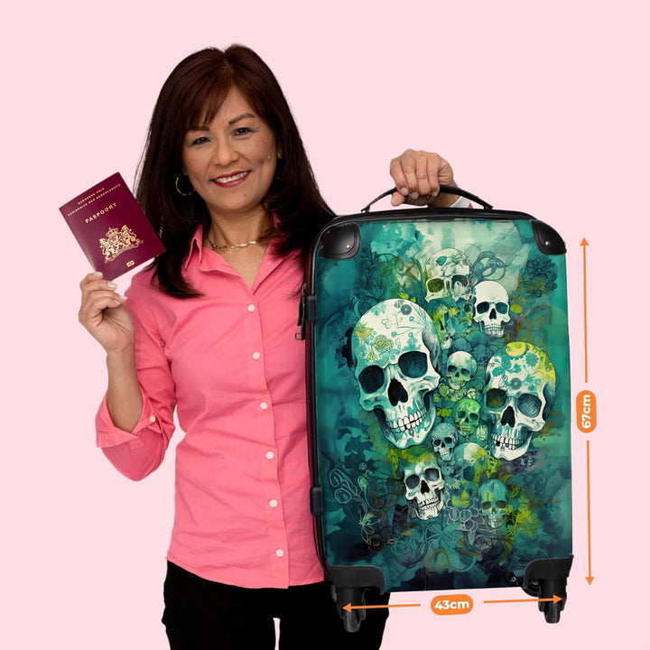 NoBoringSuitcases.com® Handgepäck, Hartschalenkoffer mit TSA Schloss, Trolley, Reisekoffer, Carry on