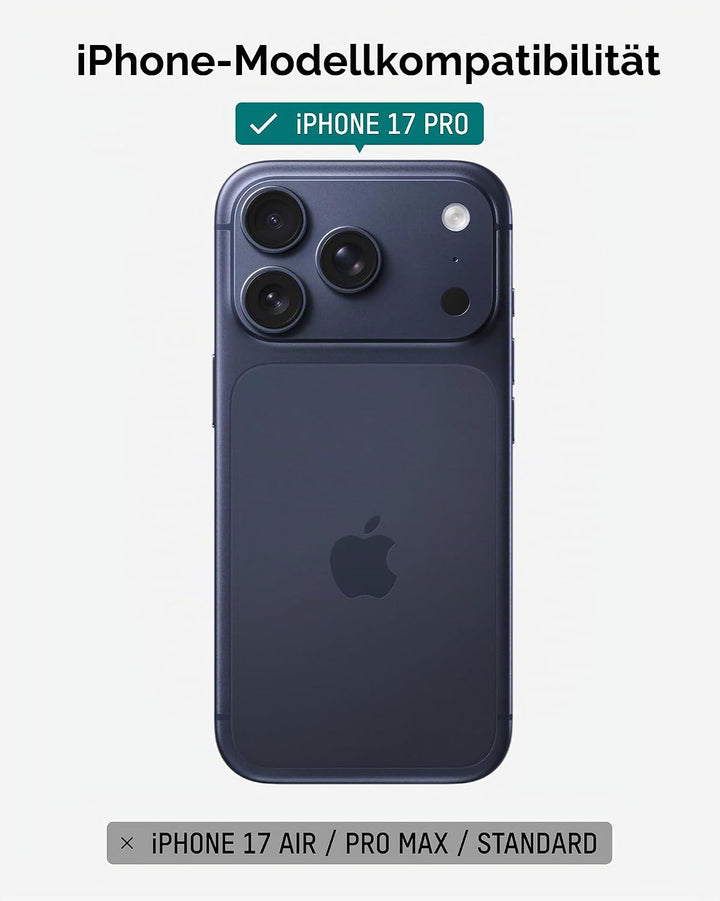 Mous Hülle für iPhone 17 Pro 6,3", kompatibel mit MagSafe [Kamerasteuerung Cover] - Limitless - Schü
