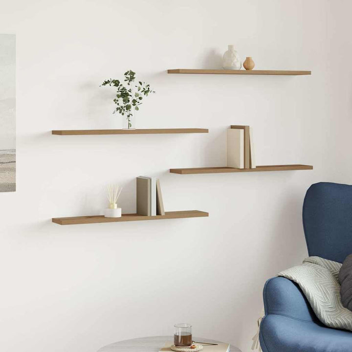 vidaXL Regalböden 4 STK. Artisan-Eiche 60x10x1,5 cm Holzwerkstoff, Bücherregal Brett, Regalbrett, Wa