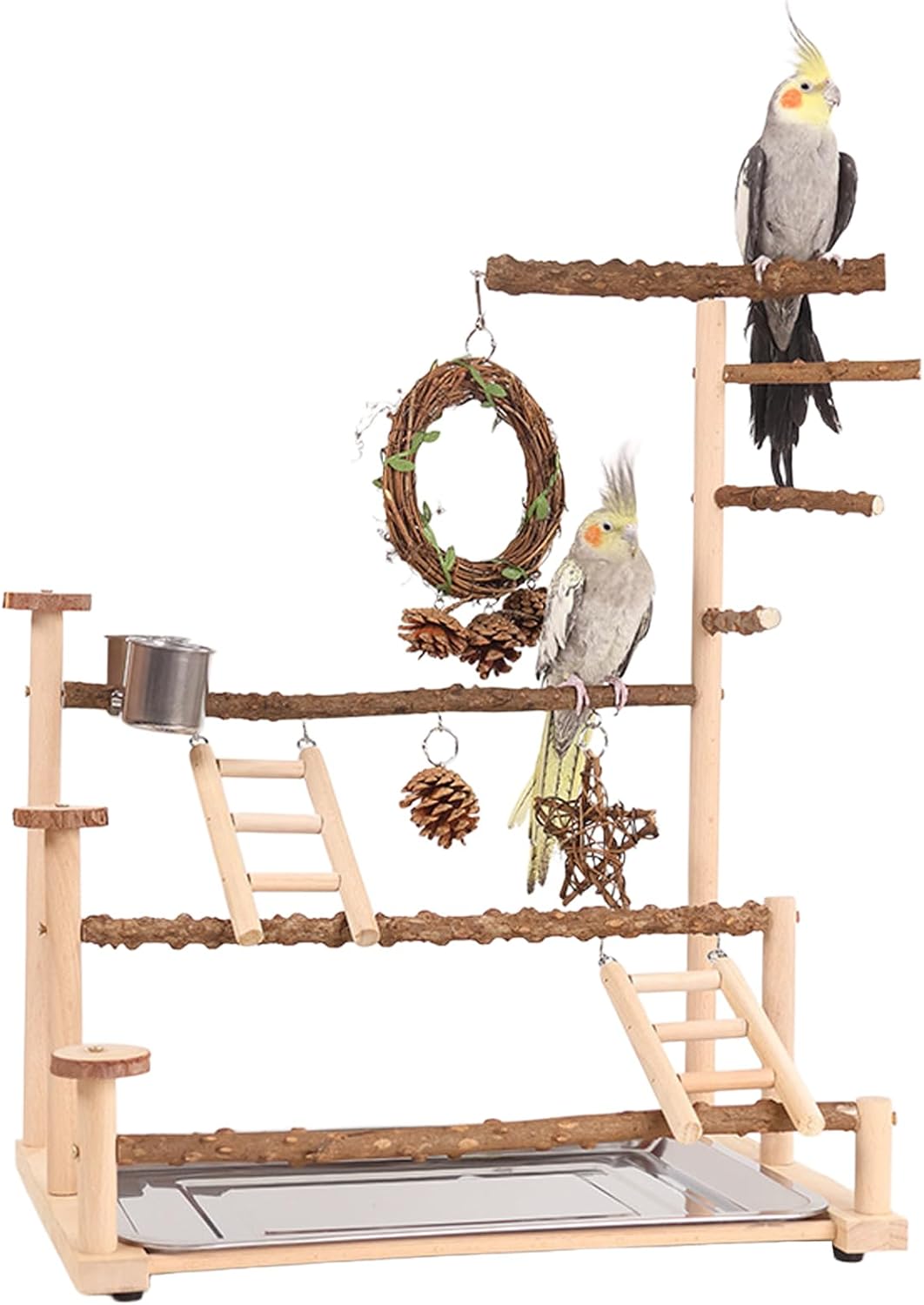 Vogelspielplatz Wellensittich Spielplatz Spielzeug, Grosser vogel Spielplatz mit Schaukel Sitzstange