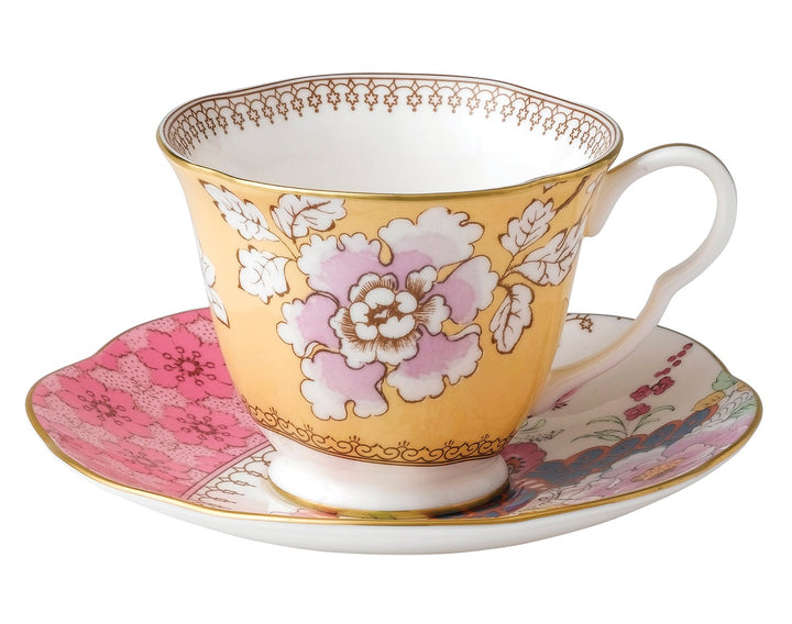 Wedgwood Butterfly Bloom theekop en schotel Mehrfarbig Modern, Mehrfarbig Modern