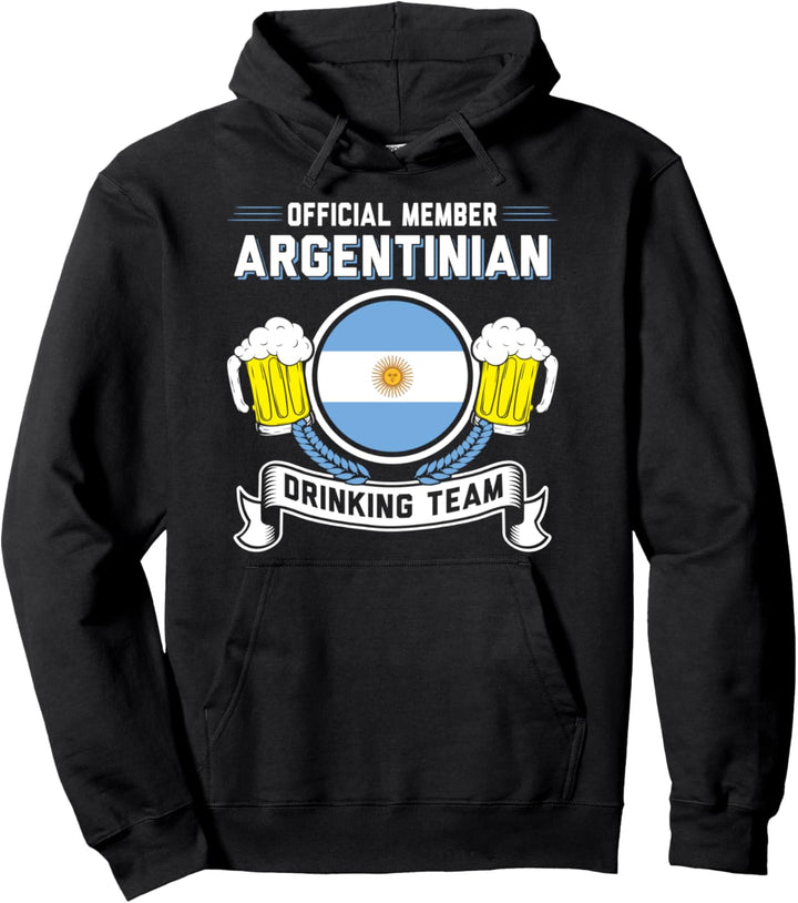 Mitglied Argentinisches Trinkmannschaft Argentinier Pullover Hoodie