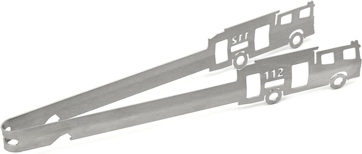 Grillzange Motiv Feuerwehr 112, spülmaschinengeeignet, Geschenkidee, Männergeschenk, Feuerwehrauto,