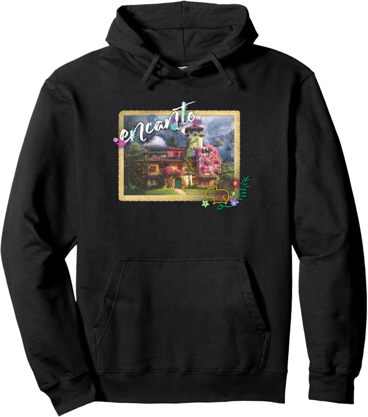 Disney Encanto Floral Home Postcard Logo Pullover Hoodie