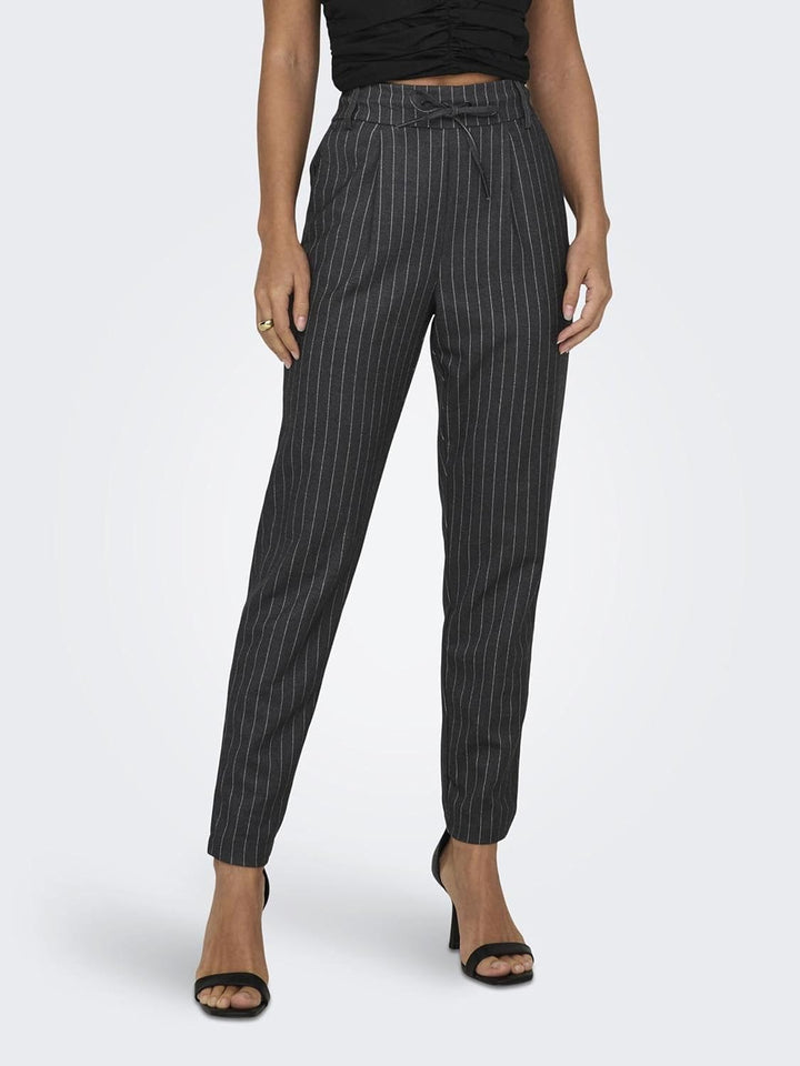 ONLY Female Klassische Hose Normal geschnitten Mittlere Taille Hose XS / 34L Dark Grey Melange, XS /