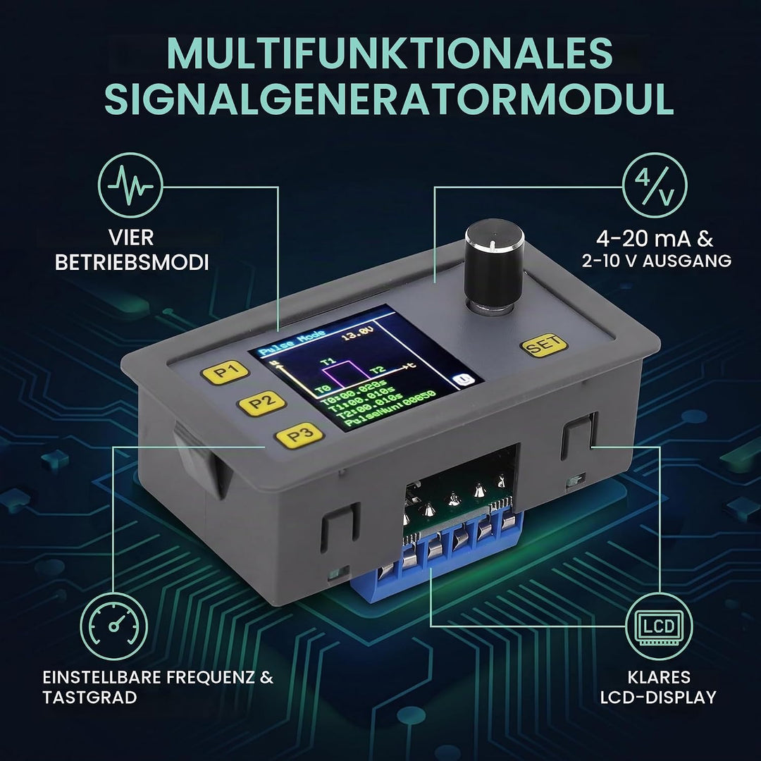 Fafeicy WSFG-06 PWM Signalgenerator Modul, 4-20mA 2-10V Impulsverstellbares Modul, Sinuswellensignal