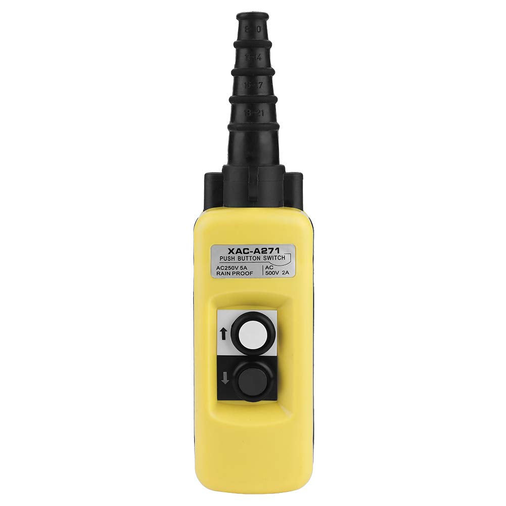 XAC-A271 Crane Kettenzug Push Control Button Switch Heben Anhänger Controller 2 Tasten