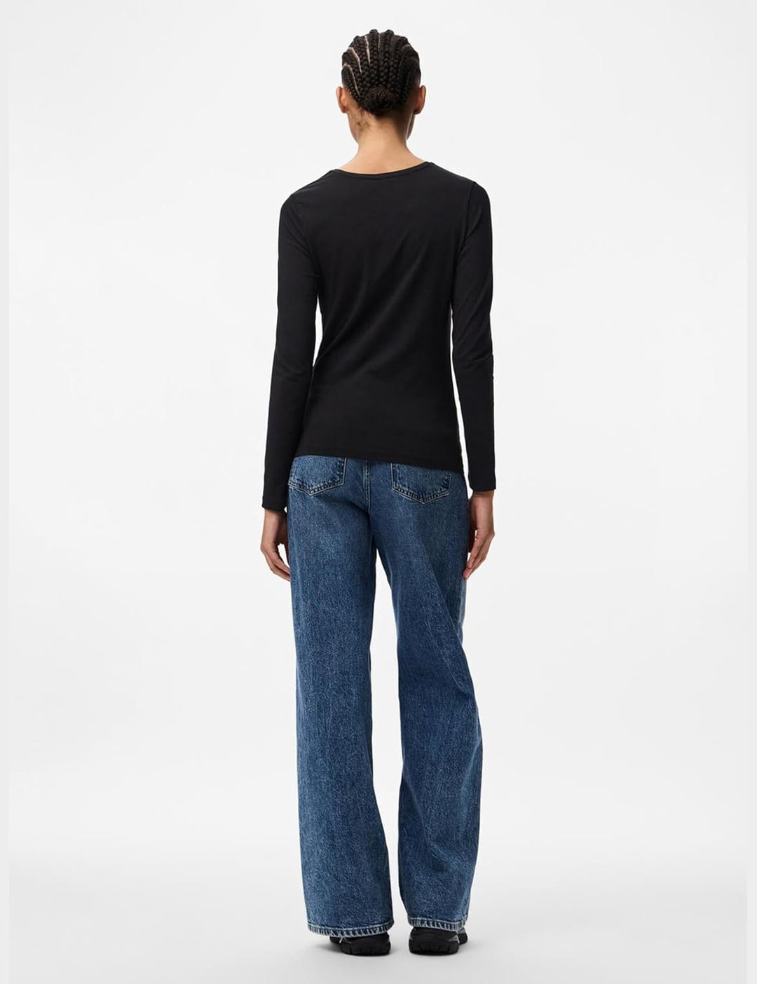 PIECES PCSIRENE LS Tee NOOS S Schwarz, S Schwarz