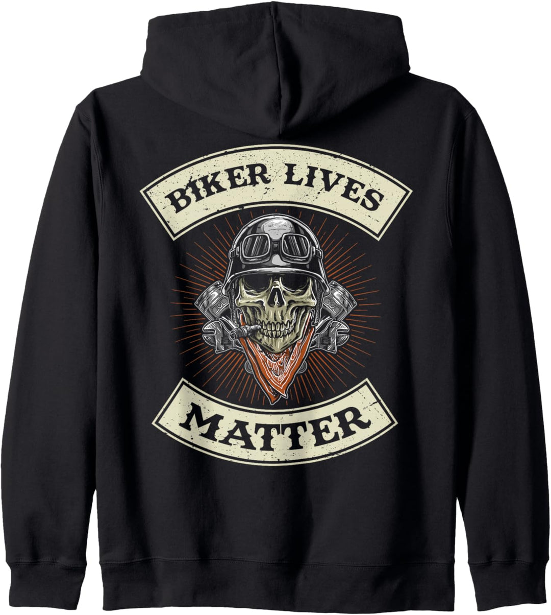 Motorradfahrer Biker Geschenk Biker Lives Matter Kapuzenjacke