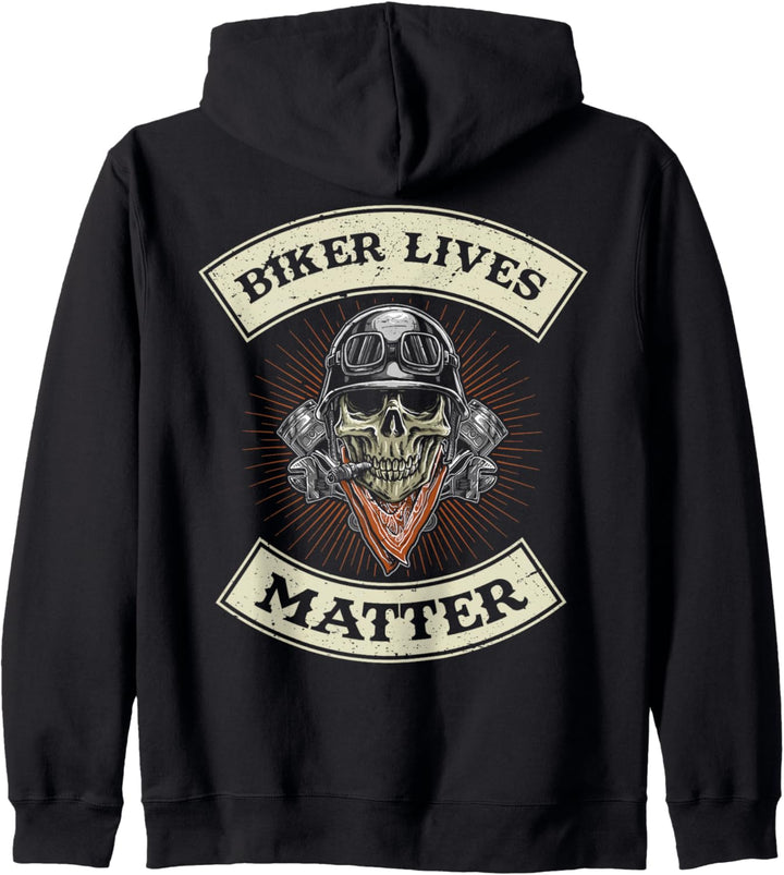 Motorradfahrer Biker Geschenk Biker Lives Matter Kapuzenjacke