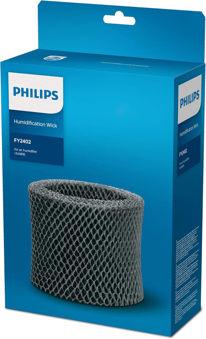 Philips FY2402/30 Original Ersatzfilter für Luftbefeuchter (HU4816) Grau (Packung mit 2) Grau Pack o