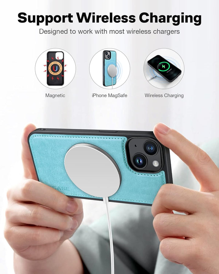 OCASE Abnehmbare Hülle iPhone 14 Handyhülle 5G[Magnetische Hülle] [Kabelloses Laden] [Displayschutz]