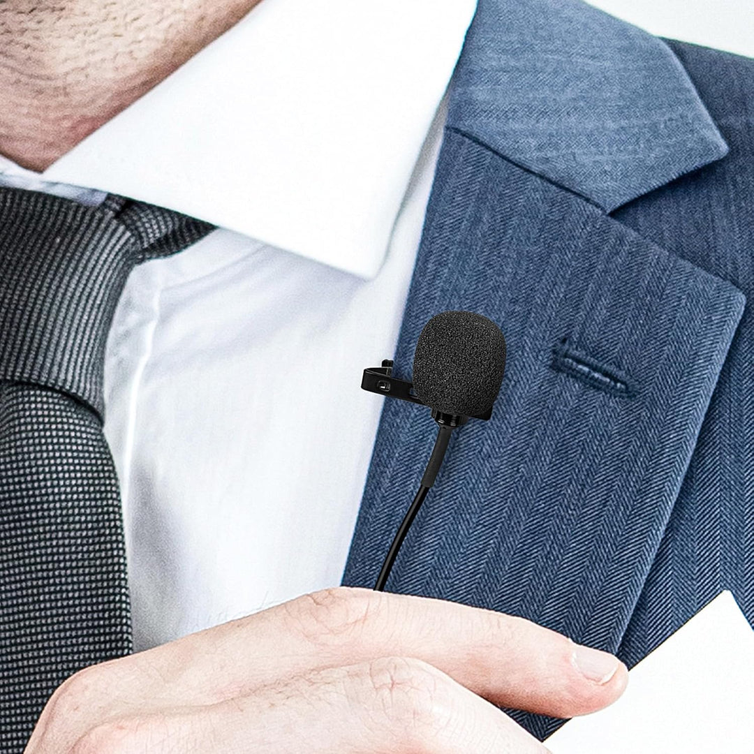 GEEKRIA 48V XLR Lavalier Mikrofon, Omnidirektionales Mikrofon, HD-Rauschunterdrückung, kompatibel mi