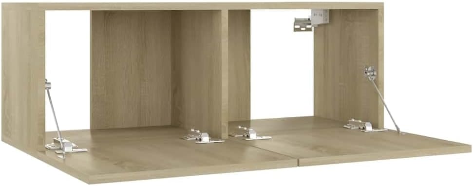 vidaXL TV Schrank mit 2 Klapptüren TV Möbel Hängeboard Lowboard Fernsehschrank Fernsehtisch Sideboar