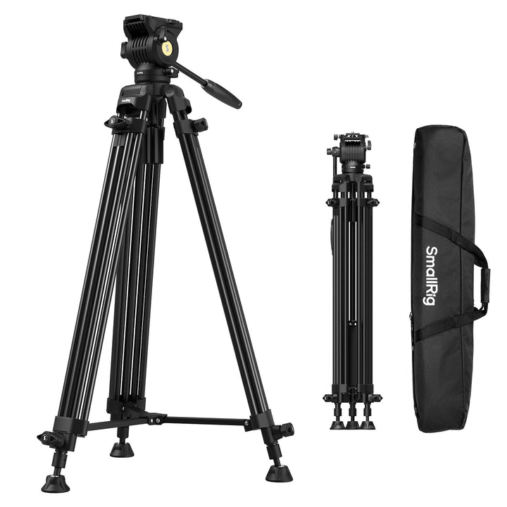 SMALLRIG 73''/186cm Heavy-Duty Videostativ aus Aluminiumlegierung, Max. Tragkraft 8kg (18 lbs), Gewi